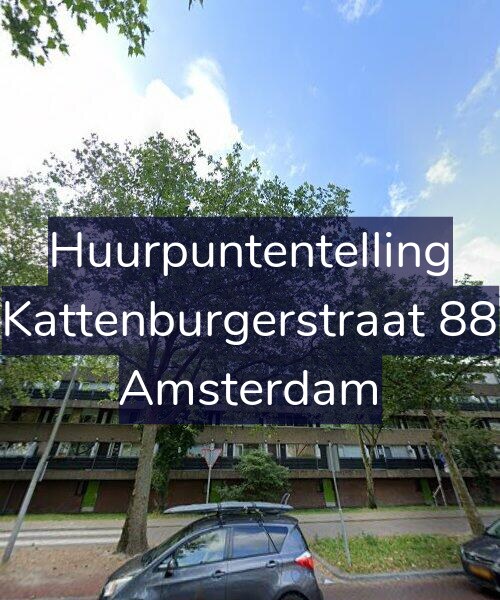 Foto gevel Huurpuntentelling voor Kattenburgerstraat 88, Amsterdam