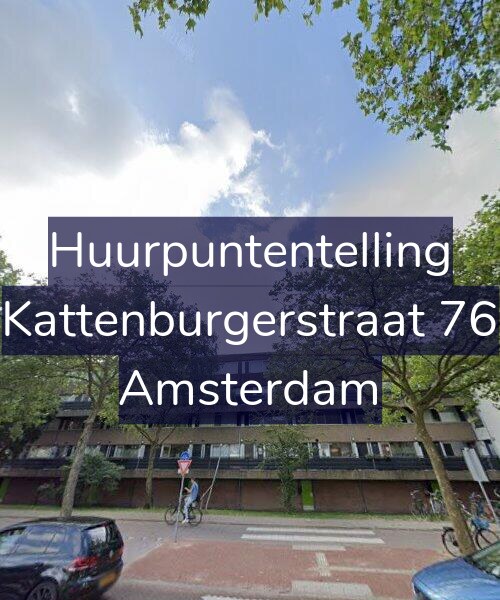 Foto gevel Huurpuntentelling voor Kattenburgerstraat 76, Amsterdam