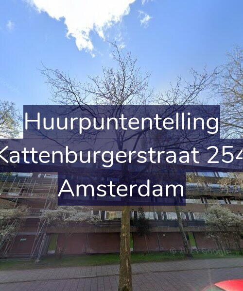 Foto gevel Huurpuntentelling voor Kattenburgerstraat 254, Amsterdam