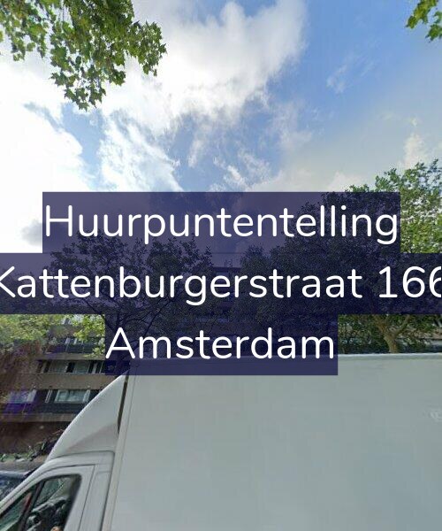 Foto gevel Huurpuntentelling voor Kattenburgerstraat 166, Amsterdam