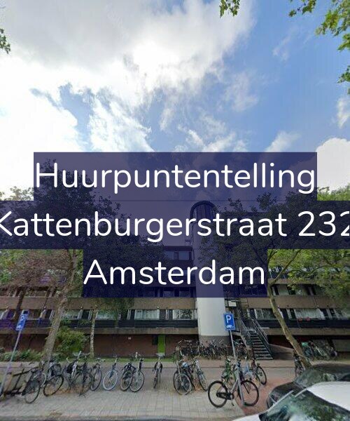 Foto gevel Huurpuntentelling voor Kattenburgerstraat 232, Amsterdam