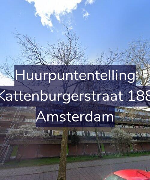 Foto gevel Huurpuntentelling voor Kattenburgerstraat 188, Amsterdam