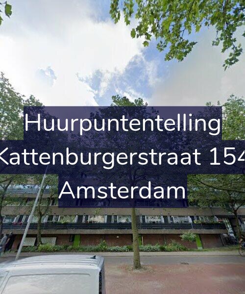Foto gevel Huurpuntentelling voor Kattenburgerstraat 154, Amsterdam