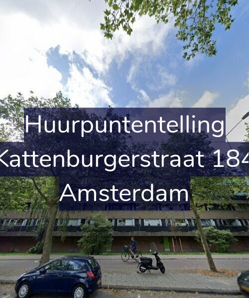Foto gevel Huurpuntentelling voor Kattenburgerstraat 184, Amsterdam