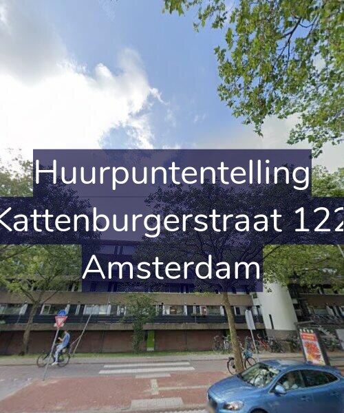 Foto gevel Huurpuntentelling voor Kattenburgerstraat 122, Amsterdam