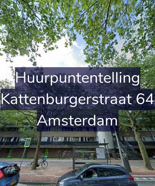 Foto gevel Huurpuntentelling voor Kattenburgerstraat 64, Amsterdam