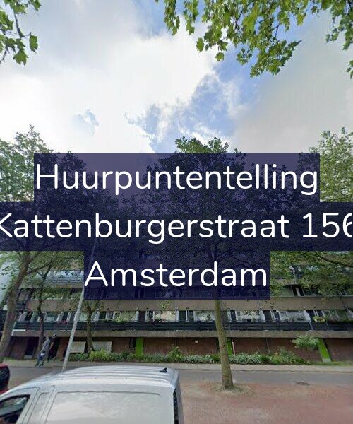 Foto gevel Huurpuntentelling voor Kattenburgerstraat 156, Amsterdam