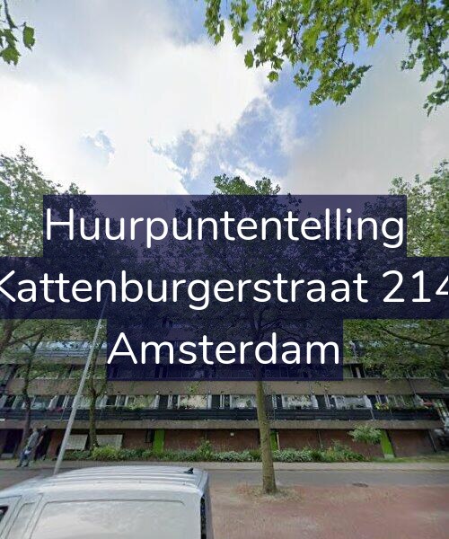 Foto gevel Huurpuntentelling voor Kattenburgerstraat 214, Amsterdam
