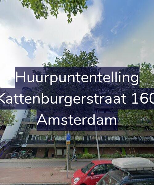 Foto gevel Huurpuntentelling voor Kattenburgerstraat 160, Amsterdam