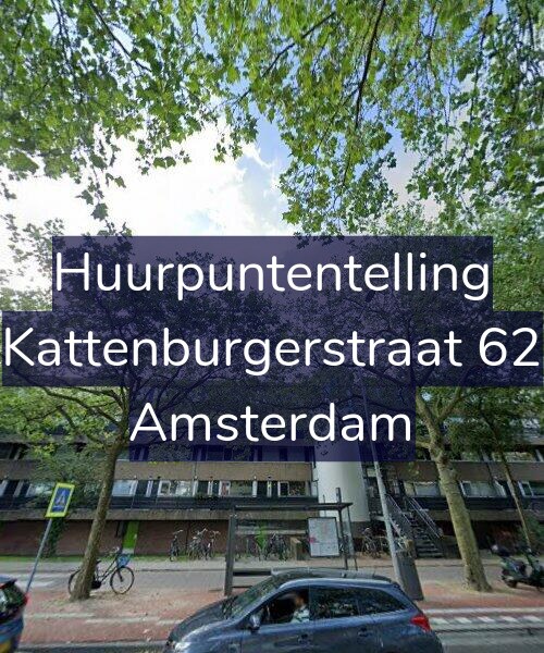 Foto gevel Huurpuntentelling voor Kattenburgerstraat 62, Amsterdam