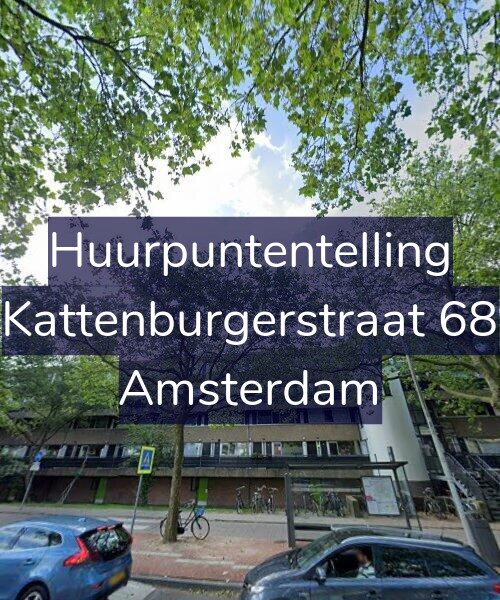 Foto gevel Huurpuntentelling voor Kattenburgerstraat 68, Amsterdam