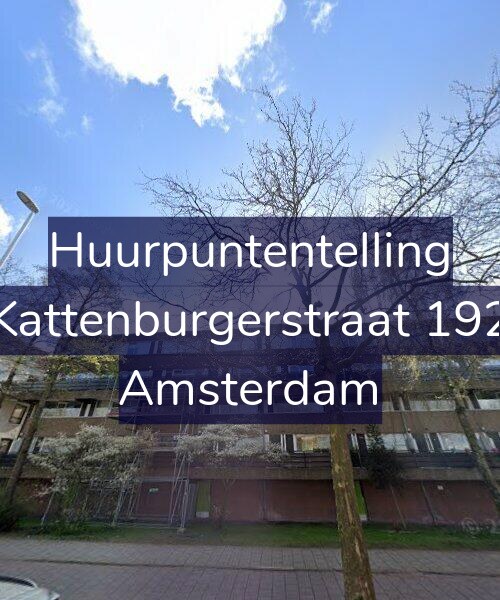 Foto gevel Huurpuntentelling voor Kattenburgerstraat 192, Amsterdam