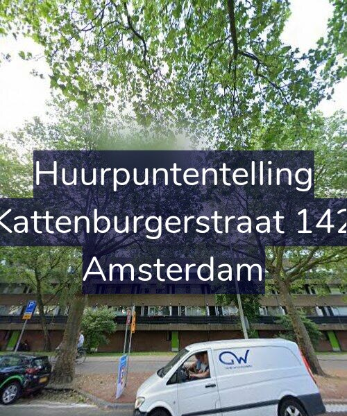 Foto gevel Huurpuntentelling voor Kattenburgerstraat 142, Amsterdam