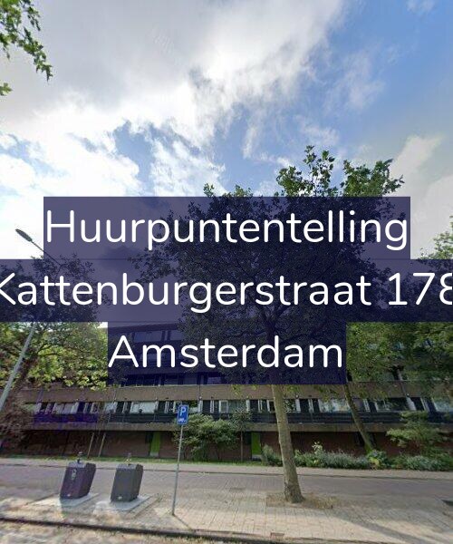 Foto gevel Huurpuntentelling voor Kattenburgerstraat 178, Amsterdam
