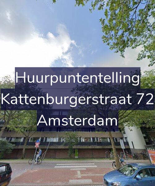 Foto gevel Huurpuntentelling voor Kattenburgerstraat 72, Amsterdam