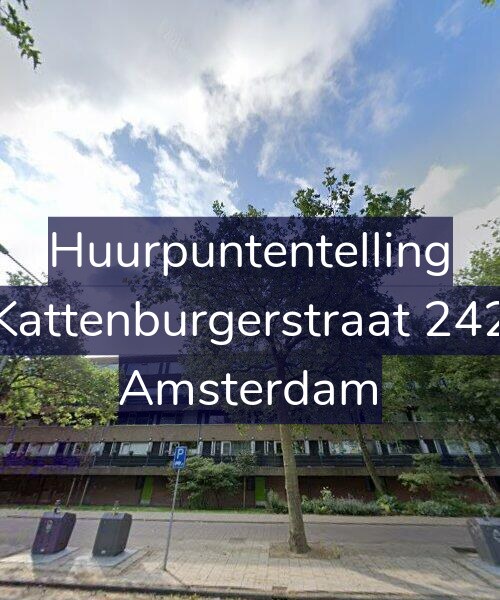Foto gevel Huurpuntentelling voor Kattenburgerstraat 242, Amsterdam
