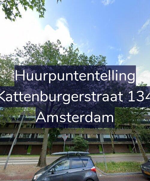 Foto gevel Huurpuntentelling voor Kattenburgerstraat 134, Amsterdam
