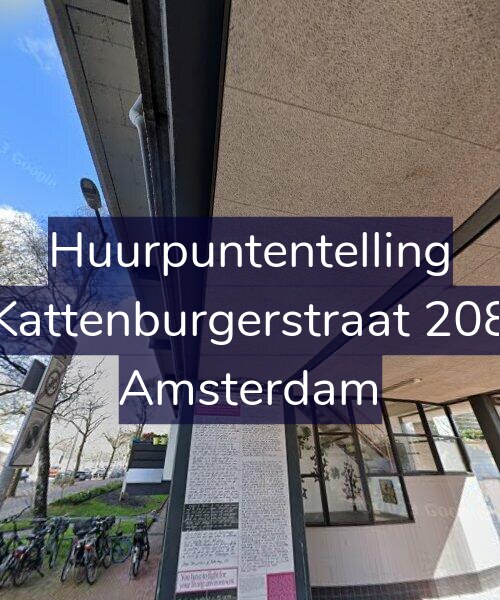 Foto gevel Huurpuntentelling voor Kattenburgerstraat 208, Amsterdam