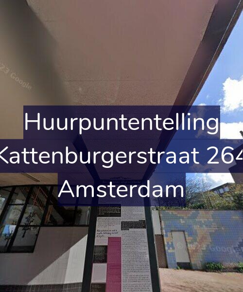 Foto gevel Huurpuntentelling voor Kattenburgerstraat 264, Amsterdam