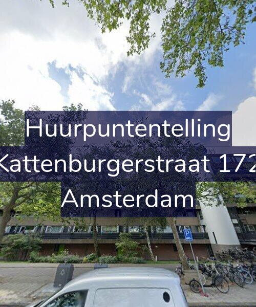 Foto gevel Huurpuntentelling voor Kattenburgerstraat 172, Amsterdam