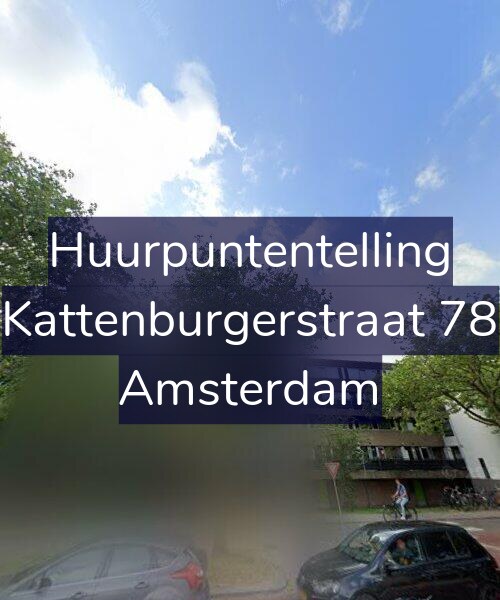 Foto gevel Huurpuntentelling voor Kattenburgerstraat 78, Amsterdam