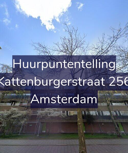 Foto gevel Huurpuntentelling voor Kattenburgerstraat 256, Amsterdam
