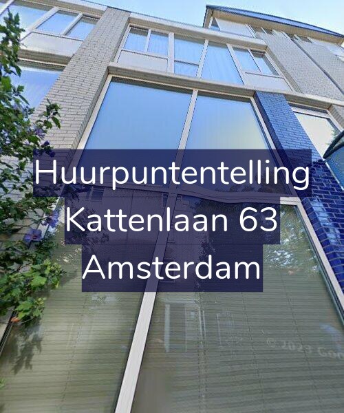 Foto gevel Huurpuntentelling voor Kattenlaan 63, Amsterdam