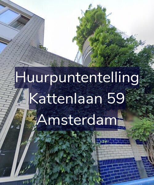 Foto gevel Huurpuntentelling voor Kattenlaan 59, Amsterdam