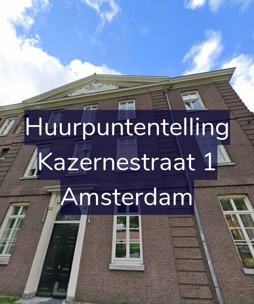 Foto gevel Huurpuntentelling voor Kazernestraat 1, Amsterdam