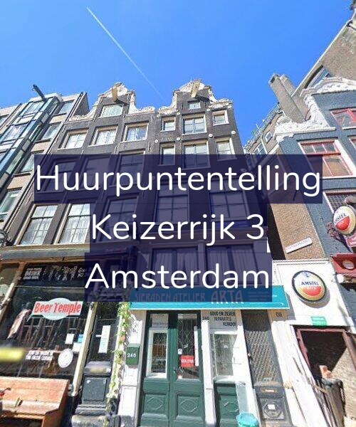 Foto gevel Huurpuntentelling voor Keizerrijk 3, Amsterdam