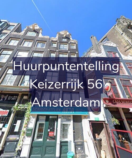 Foto gevel Huurpuntentelling voor Keizerrijk 56, Amsterdam