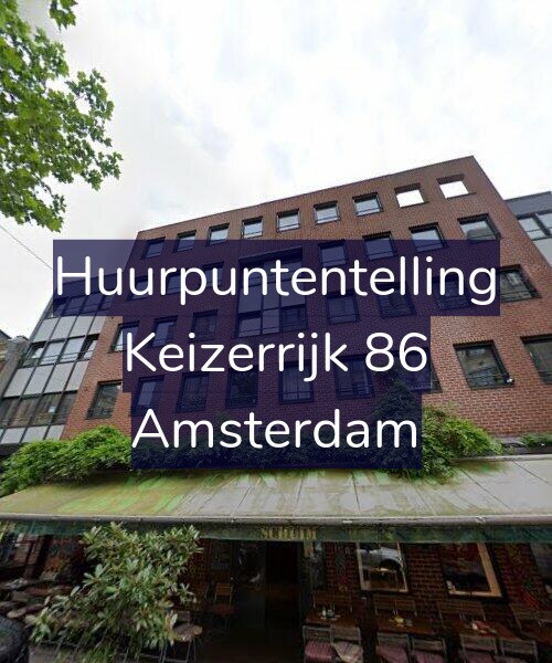 Foto gevel Huurpuntentelling voor Keizerrijk 86, Amsterdam