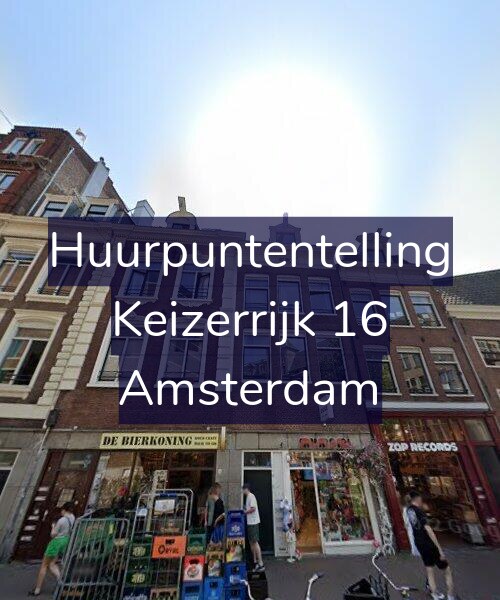 Foto gevel Huurpuntentelling voor Keizerrijk 16, Amsterdam