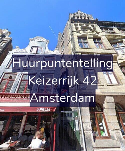 Foto gevel Huurpuntentelling voor Keizerrijk 42, Amsterdam