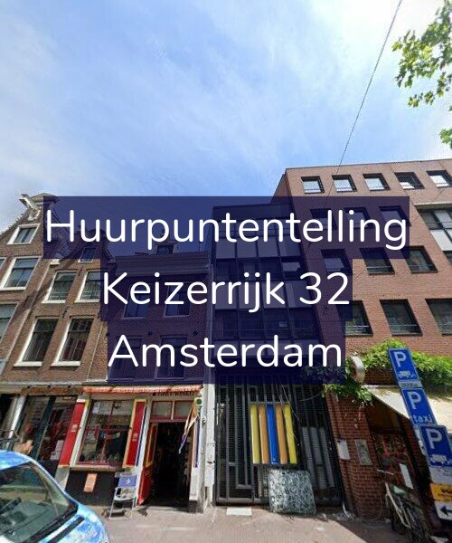 Foto gevel Huurpuntentelling voor Keizerrijk 32, Amsterdam