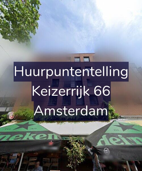 Foto gevel Huurpuntentelling voor Keizerrijk 66, Amsterdam