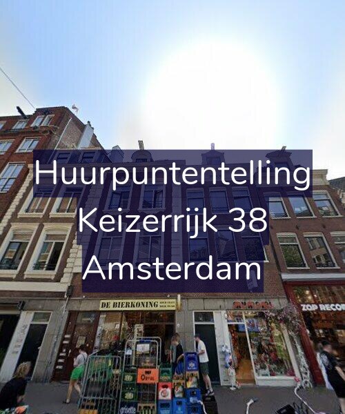 Foto gevel Huurpuntentelling voor Keizerrijk 38, Amsterdam