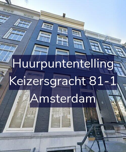 Foto gevel Huurpuntentelling voor Keizersgracht 81-1, Amsterdam