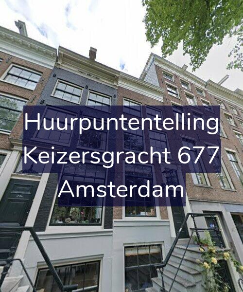 Foto gevel Huurpuntentelling voor Keizersgracht 677, Amsterdam