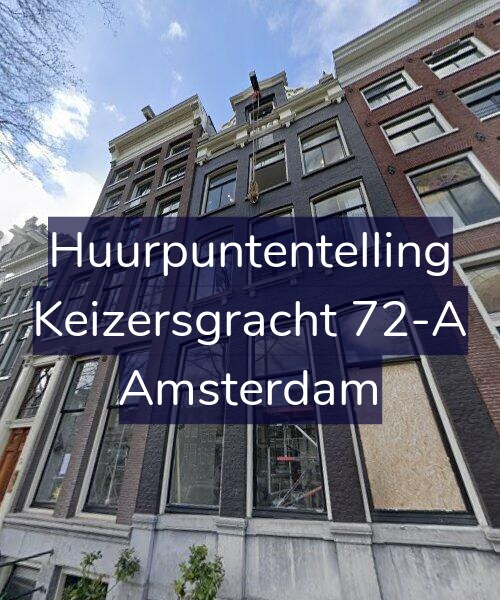 Foto gevel Huurpuntentelling voor Keizersgracht 72-A, Amsterdam
