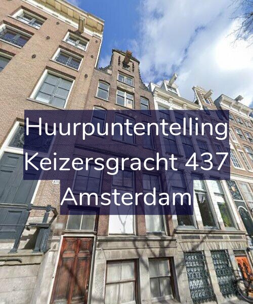 Foto gevel Huurpuntentelling voor Keizersgracht 437, Amsterdam