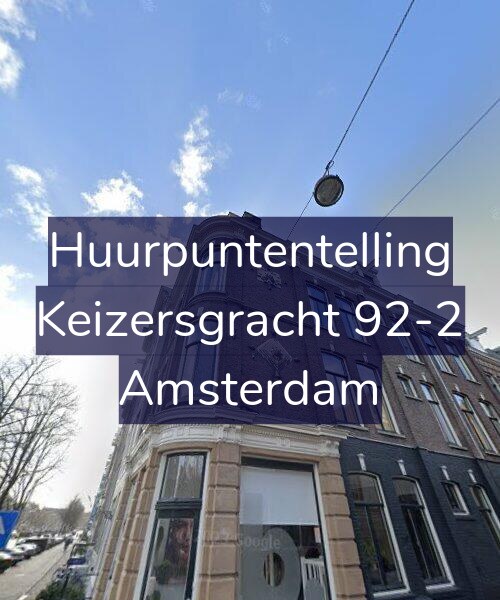 Foto gevel Huurpuntentelling voor Keizersgracht 92-2, Amsterdam