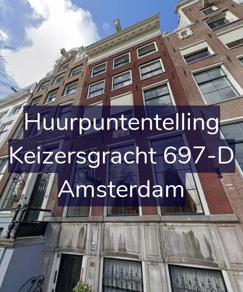 Foto gevel Huurpuntentelling voor Keizersgracht 697-D, Amsterdam