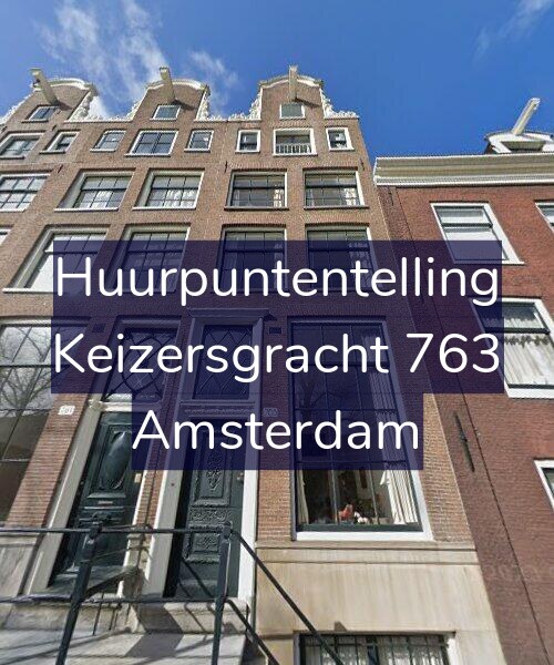 Foto gevel Huurpuntentelling voor Keizersgracht 763, Amsterdam