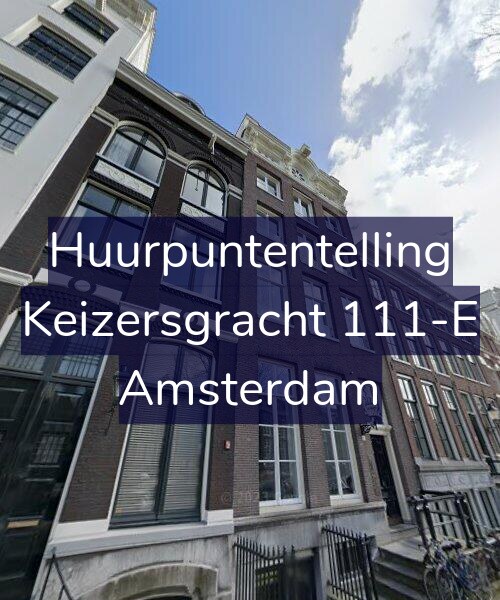 Foto gevel Huurpuntentelling voor Keizersgracht 111-E, Amsterdam