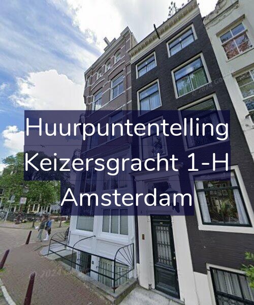 Foto gevel Huurpuntentelling voor Keizersgracht 1-H, Amsterdam