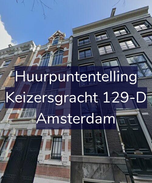Foto gevel Huurpuntentelling voor Keizersgracht 129-D, Amsterdam