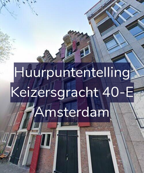 Foto gevel Huurpuntentelling voor Keizersgracht 40-E, Amsterdam