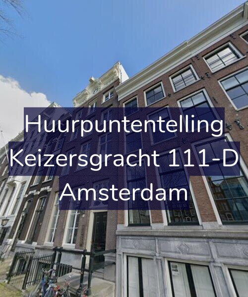 Foto gevel Huurpuntentelling voor Keizersgracht 111-D, Amsterdam