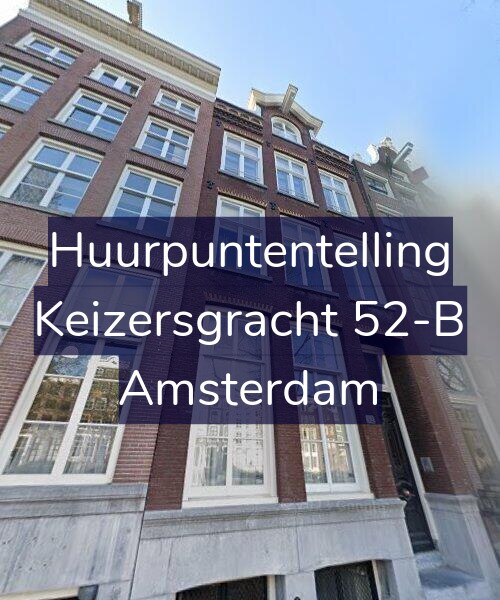 Foto gevel Huurpuntentelling voor Keizersgracht 52-B, Amsterdam